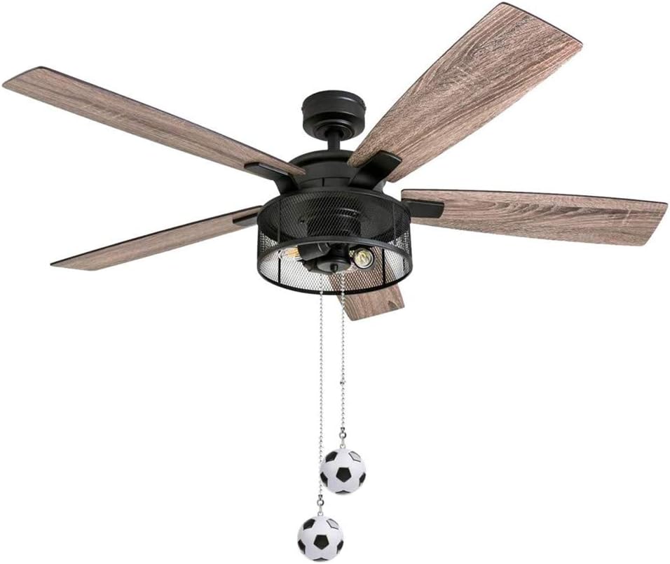 Ceiling Fan Pull Chain Soccer Ornaments Extension Light Pull Chain Set,Sport Theme Fan String Charm Decorative Extension,Fan Light Chains Ornaments,Soccer Pendant for Ceiling Fans Lights Lamp 2Pack
