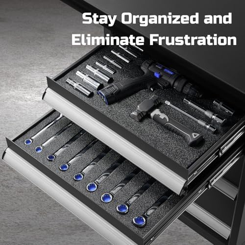 onreva tool box foam organizer 16x12x2 inch 3pack, package contents