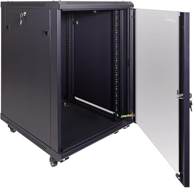 NavePoint 15U Server Cabinet Wall Mount Rack Enclosure - Image 4