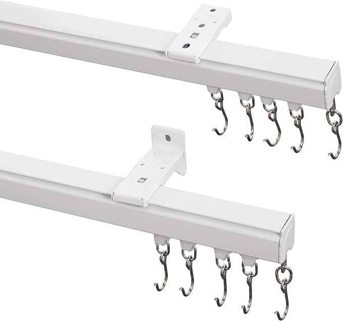 ChadMade Aluminum Ceiling Curtain Track Set - 12ft Adjustable Length by ChadMade