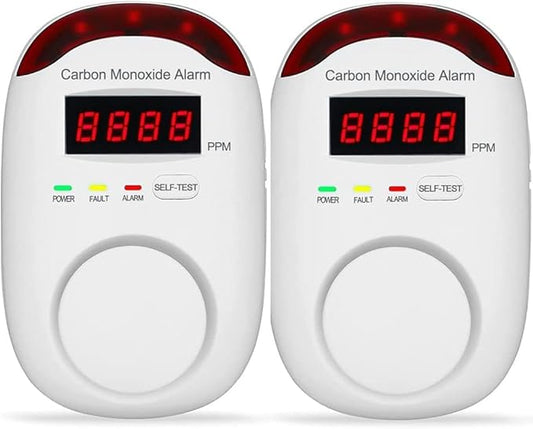 Carbon Monoxide Detector Insertion, Vzmcov CO Detector, LED Display Screen by Vzmcov