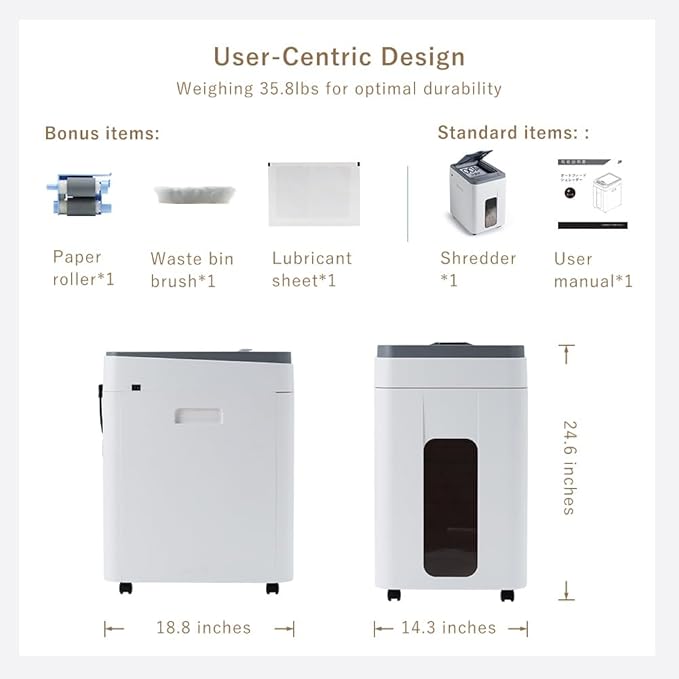 Effeluviate Heavy Duty Paper Shredder: 400 Sheets Auto Feed - Image 7