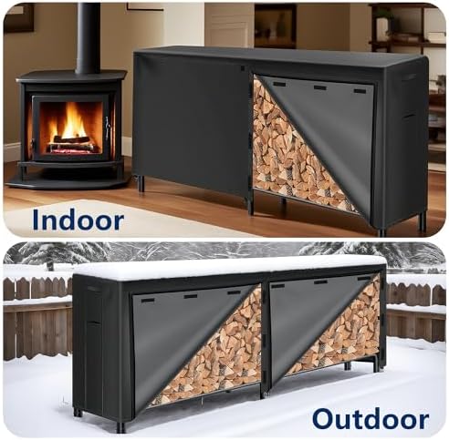 amagabeli garden & home 8ft firewood cover waterproof, package contents