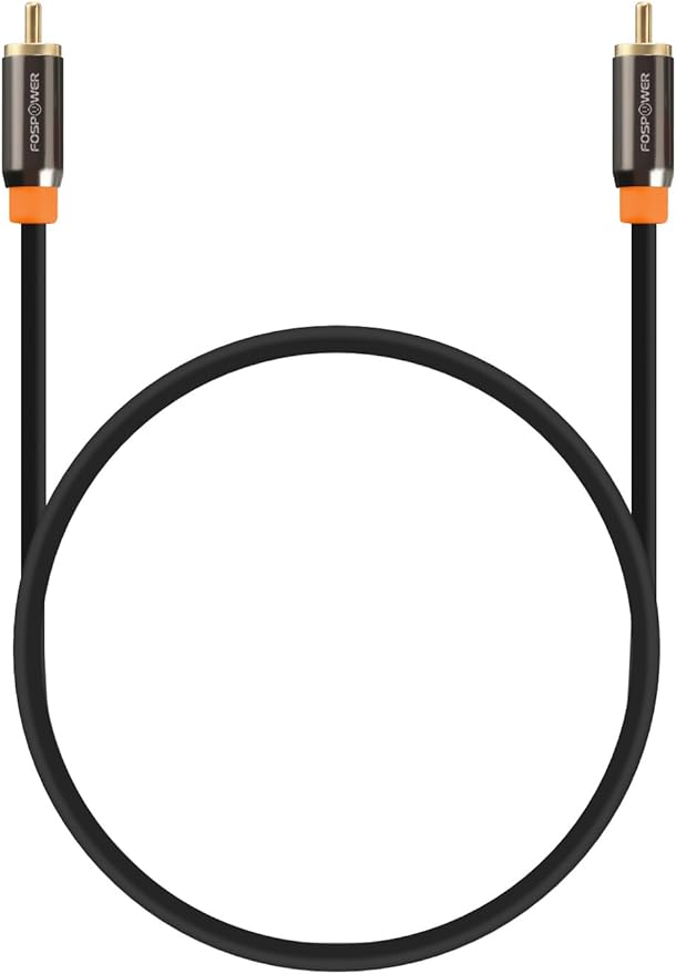 FosPower Digital Audio Coaxial Cable Premium S/PDIF RCA Male to RCA Male - Image 3