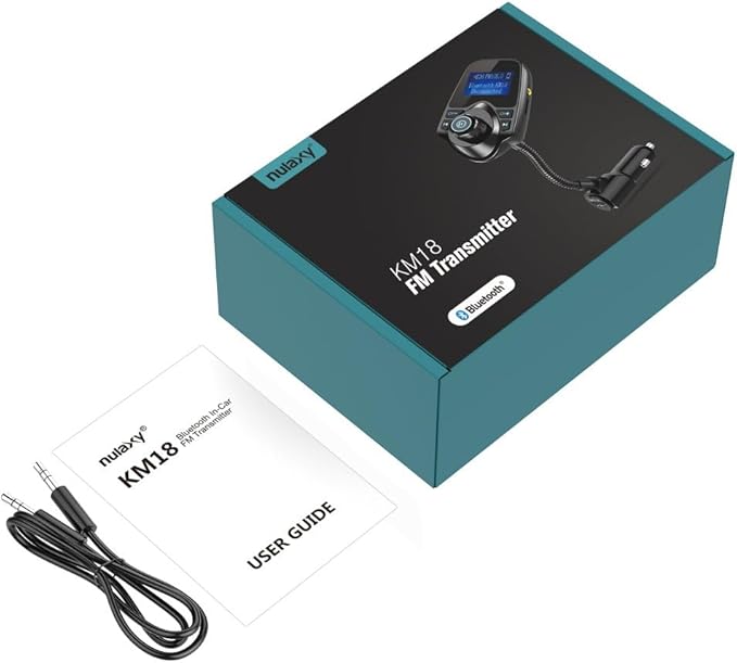 Nulaxy Bluetooth Car FM Transmitter Audio Adapter Receiver Wireless Handsfree - Image 7