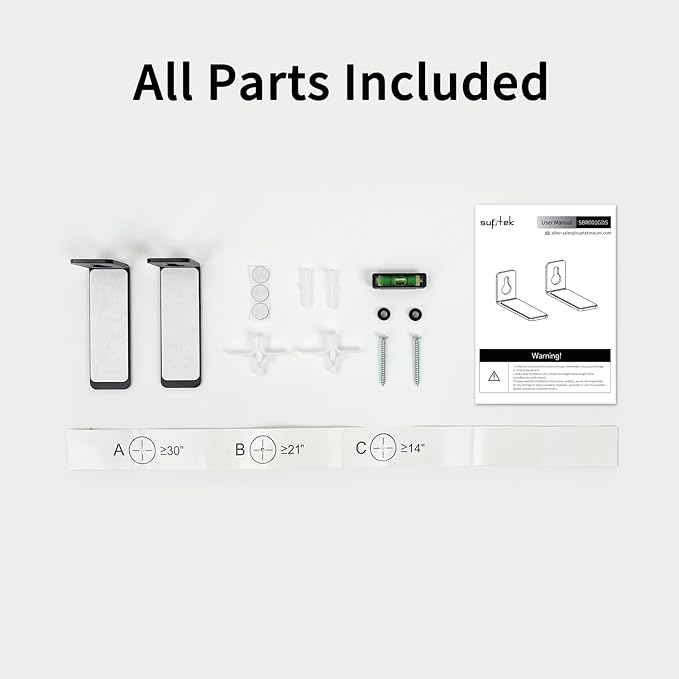 suptek Soundbar Wall Mount Shelf – Wall Mount Bracket - Image 9