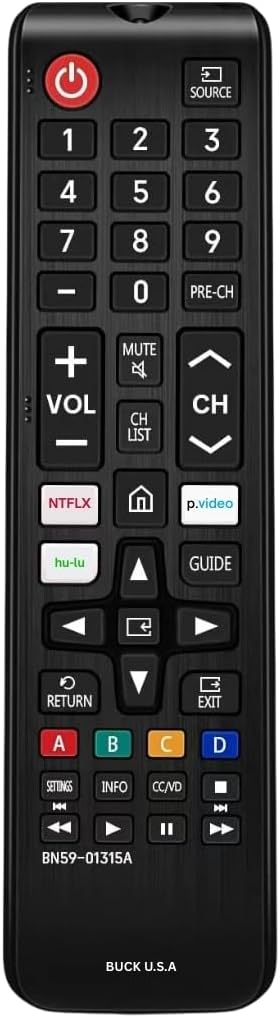 BN59-01315A Samsung TV Remote Control Replacement by BuckUSA