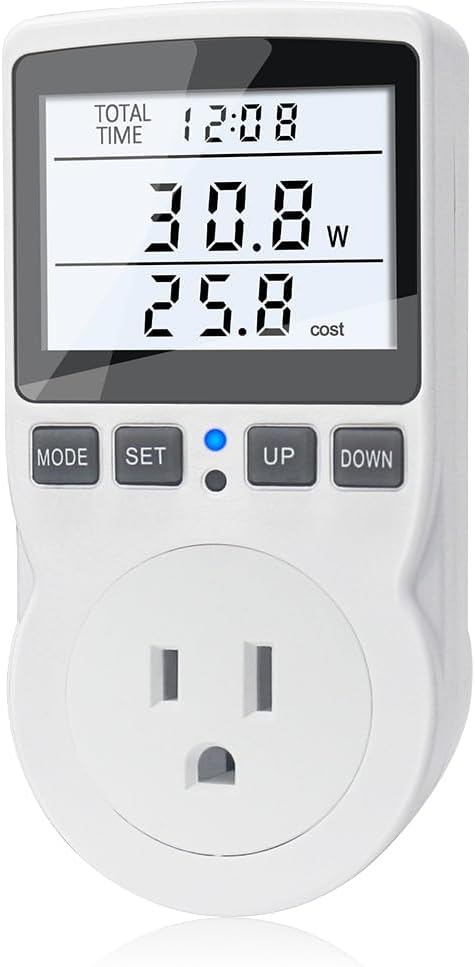 KETOTEK Watt Meter Power Meter Plug Electricity Usage Monitor, Energy Monitor by KETOTEK