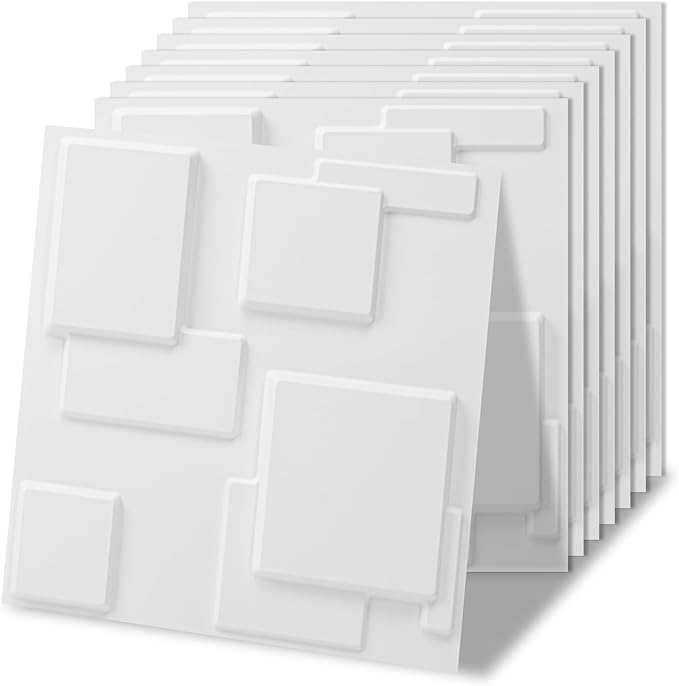 Art3d 100 Pack Decorative 3D Wall Panels, 97 Sq.Feet PVC Interior Wall Décor by Art3d