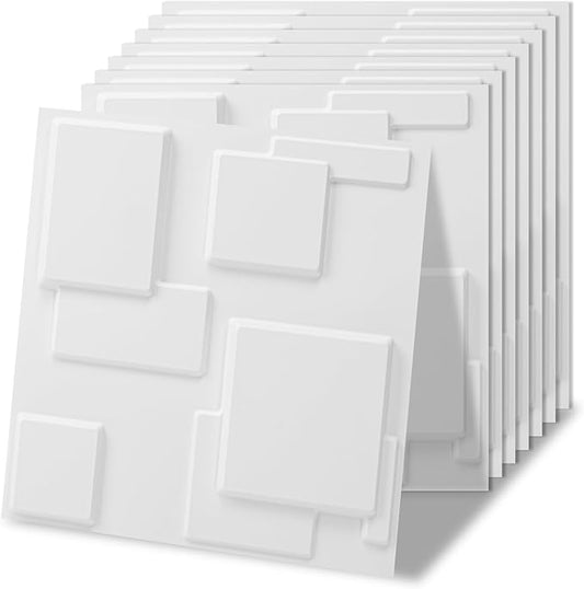 Art3d 100 Pack Decorative 3D Wall Panels, 97 Sq.Feet PVC Interior Wall Décor by Art3d