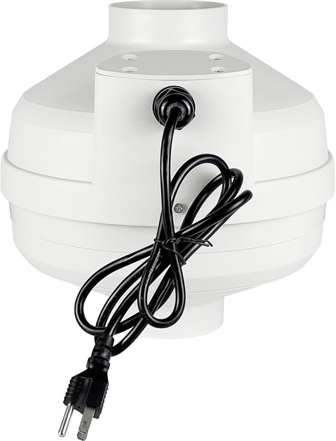 MIDCVFRUN 4 inch Radon Fan, 2 speed 260/188CFM Radon Mitigation System Quickly by MIDCVFRUN