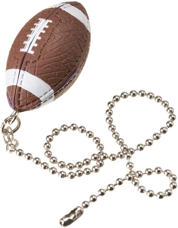 Rugby Ceiling Fan Pull Chain Decorative Extension Light Pull Chain Set,Sport Theme Fan String Charm Decorative Extension,Fan Light Chains Ornaments,Rugby Pendant for Ceiling Fans Lights Lamp 2PCS