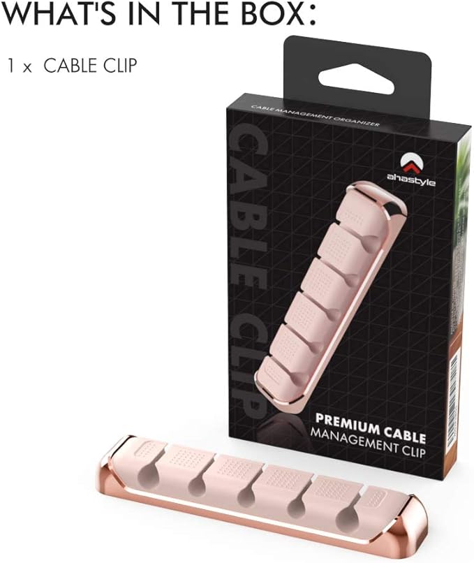AHASTYLE Cable Organizer Holder 5 Slots Desktop Cord Wire Clips Keeper - Image 6