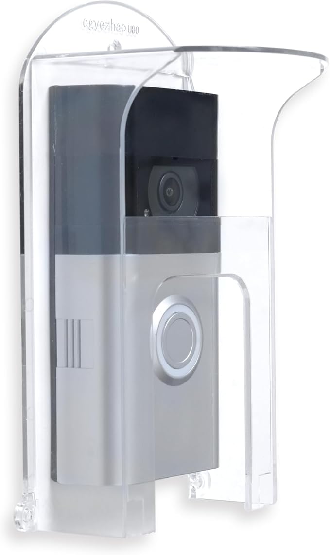 Transparent Plastic Doorbell Rain Cover, All Models Waterproof Protector Shield by dgyezhao
