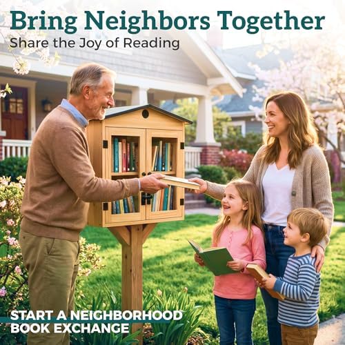havlyn outdoor little library box outdoor kit – shown in use