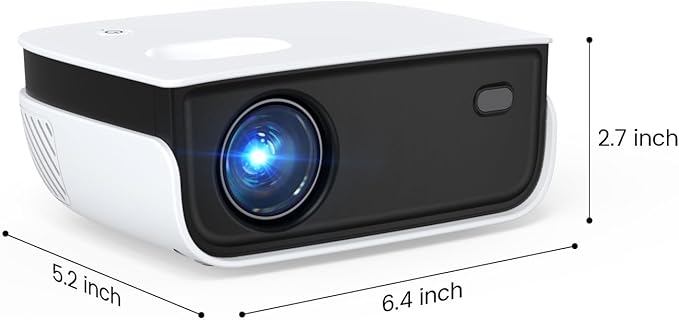 Mini Projector, NICPOW Upgrade Portable Outdoor Movie Projector, 1080P and 200" - Image 7