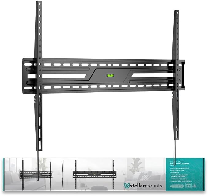 Ultra Slim Flush TV Wall Mount Bracket by Stellar+Mounts