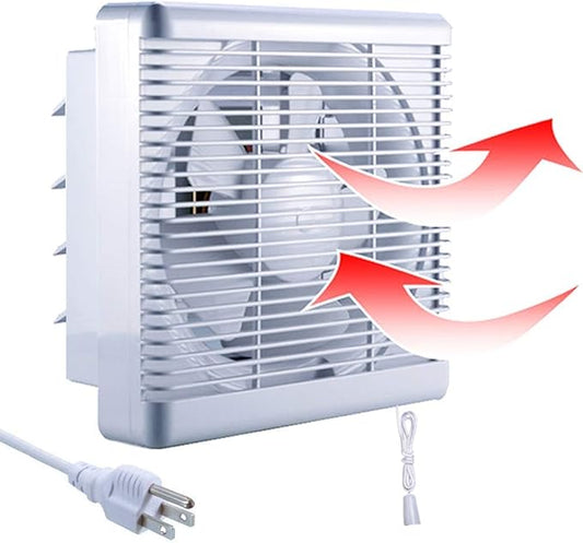 SAILFLO 8 Inch Window Shutter Exhaust Fan, 9.5 x 9.5 Inch Cutout, 300CFM 30W by SAILFLO