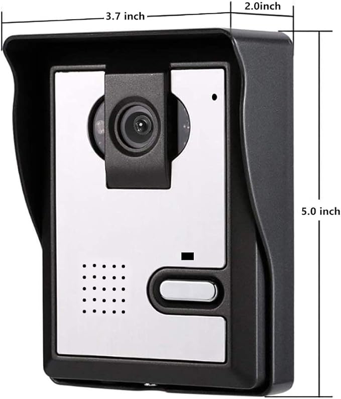 AMOCAM Wired Video Intercom Doorbell System 4.3 Inches HD LCD 2- Monitor Video - Image 5