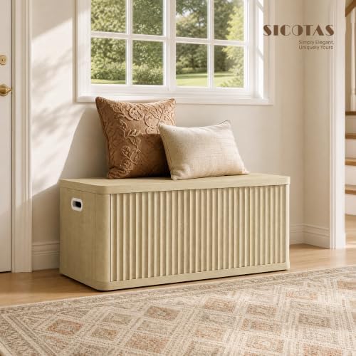 sicotas storage bench 40.2" wide shoe bench with on a desk or shelf