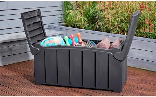 outdoor garden store 322l gn200 shown in use