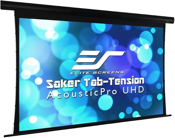 Elite Screens Saker Tab-Tension AcousticProUHD RC1 Kit, 120-INCH 20" Drop by EliteProjector
