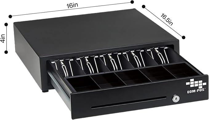 EOM-POS Heavy Duty Cash Register Drawer + Thermal Receipt Printer + Barcode - Image 3