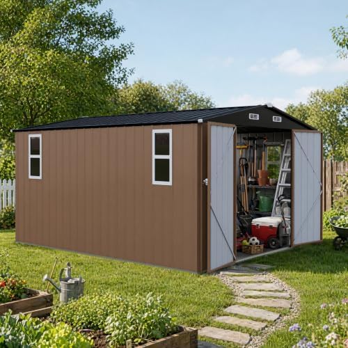 lausaint home 10 x 12 ft outdoor storage shown in use
