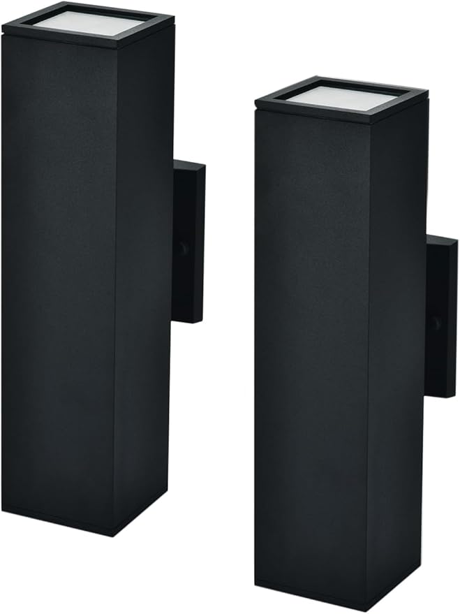 Dawn to Dusk Outdoor Light Fixtures Wall Mount 2 Pack, LED Modern Up Down - Image 8