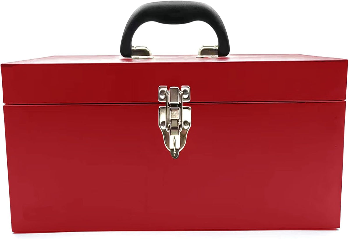 16" portable metal toolbox large tool box 18-gauge, main product view