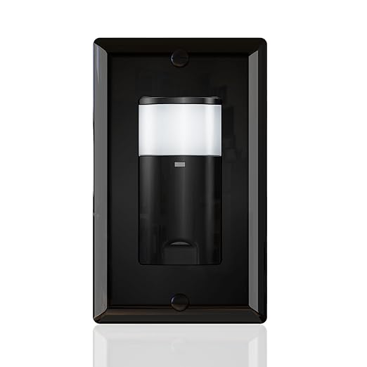 ECOELER Black Motion Sensor Light Switch, PIR Motion Detection Wall Switch by ECOELER