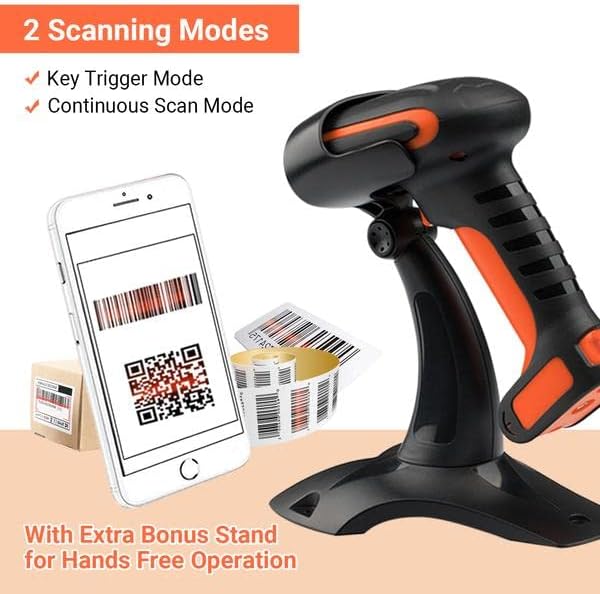 Tera Pro Industrial Wireless Barcode Scanner 2D QR 1D Bar Code Reader 2.4G - Image 4