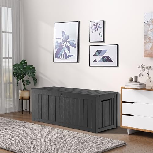 300 gallon outdoor storage box, waterproof resin deck, view 9