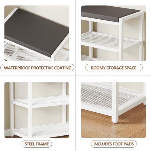 small shoe bench shoe rack storage bench entryway, package contents