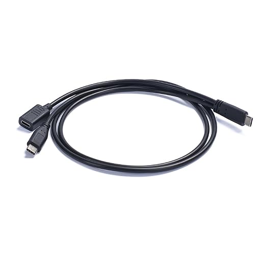 Yinziha Type C Male to Type C Male and Female Charging Cable Sound Card by Unknown