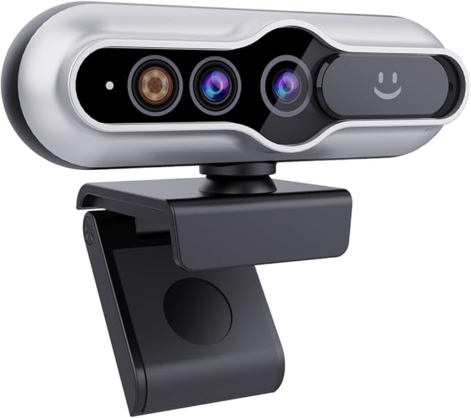 2K HD Webcam with Infrared Windows Hello Facial Recognition, Computer Camera by MOERTEK
