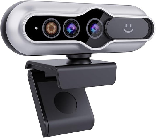 2K HD Webcam with Infrared Windows Hello Facial Recognition, Computer Camera by MOERTEK