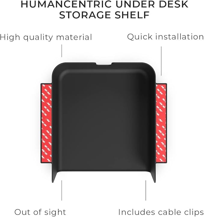 HumanCentric Under Desk Storage Shelf, Drawer Organizer - Image 5