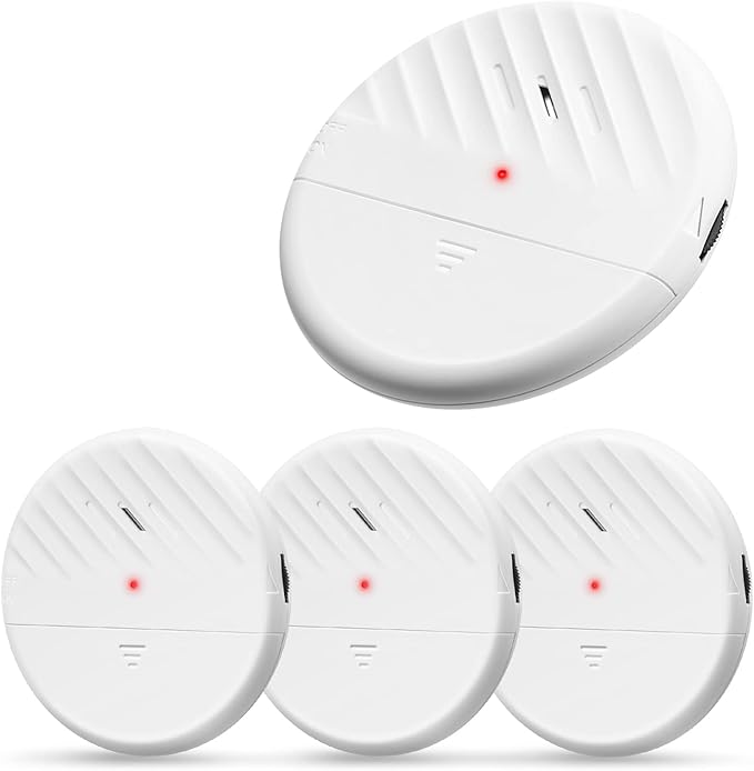WSDCAM Glass Break Sensor Alarm 125dB Ultra-Slim Wireless Glass Break Detector by wsdcam