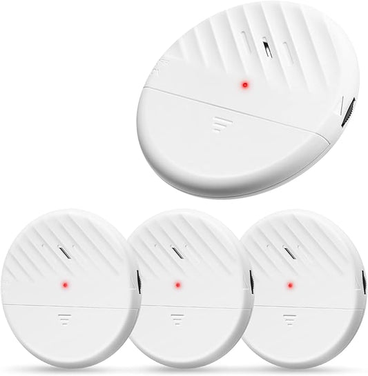 WSDCAM Glass Break Sensor Alarm 125dB Ultra-Slim Wireless Glass Break Detector by wsdcam