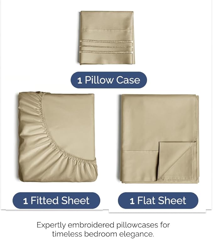 Twin XL Size 3 Piece Sheet Set - Image 2