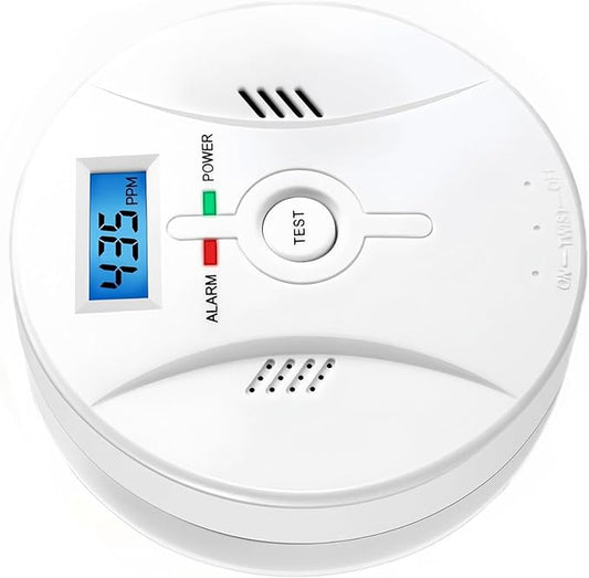 Carbon Monoxide Detector, Carbon Monoxide Alarm, Test Function and LCD Display by COCHYSCELA