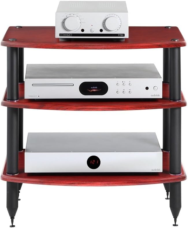 Pangea Audio Vulcan Three Shelf Audio Stereo Rack, Media Stand, and Components - Image 6