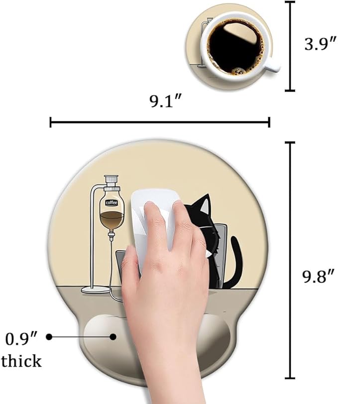 Ergonomic Mouse Pad with Wrist Support, Mouse Pad with Wrist Rest, Relieve - Image 6