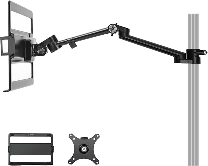 TARION Modular Desktop Arm Mount - 48cm / 19" Single Desk Stand - Compatible by TARION