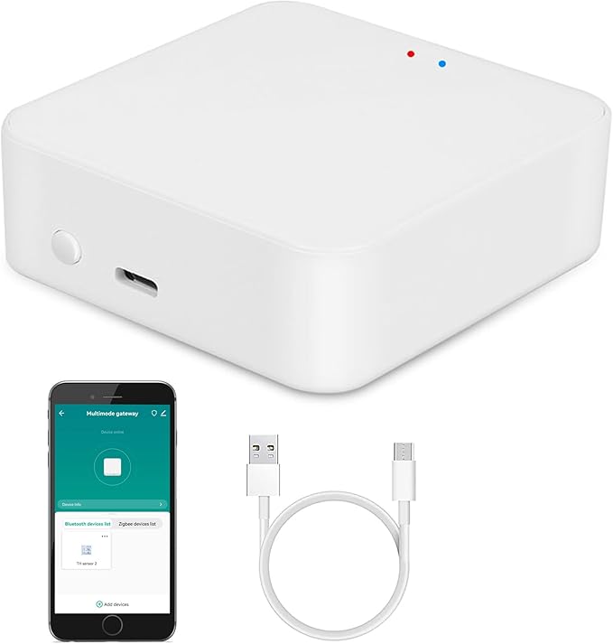 Smart Multi-mode Gateway: ZigBee 3.0 & Bluetooth & Mesh Hub, App Remote Control by SENCKIT