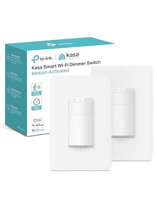 Kasa Smart Motion Sensor Switch, Dimmer Light Switch, Single Pole, Needs by KasaSmartbyTP-Link
