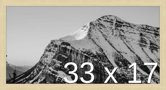 Frame It Easy 33 x 17 Wheat Wood Frame by FrameItEasy