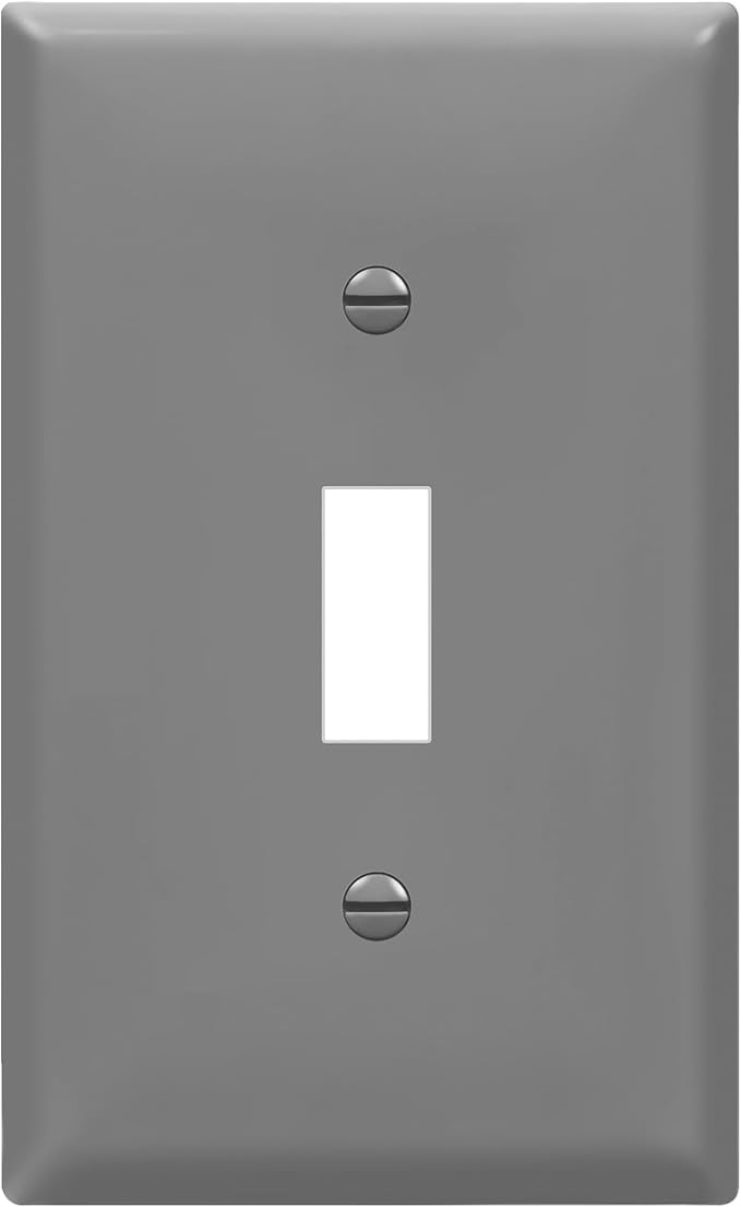 ENERLITES Toggle Light Switch Wall Plate, Size 1-Gang 4.50" x 2.76", by Enerlites