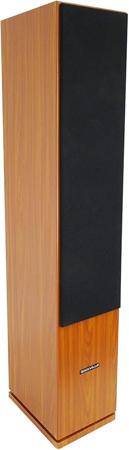 Rockville RockTower 68C Passive Tower Speaker, 8 Ohm, Classic Wood Grain - Image 3